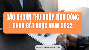 Các khoản thu nhập tính đóng BHXH bắt buộc năm 2022